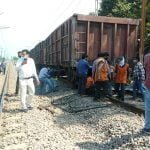 Big news: Goods train derails near Bhilai Teen Sirsa Gate