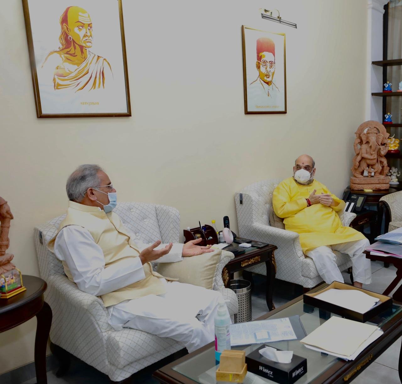 Chief Minister Baghel calls on Union Home Minister Amit Shah