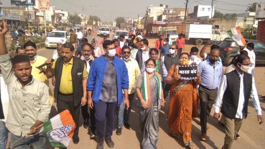 Support for Bharat Bandh: Impact of bandh in all districts of Chhattisgarh