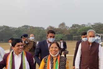 CM Baghel arrived to attend the program organized in Satnam