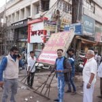 Corporation's action on road barrier: Hoardings and goods removed