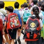 School bag weight will be 10 percent of the weight of children