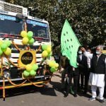 The Chief Minister flagged off the first consignment of Frozen Food