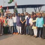 Congress party going to training camp received a grand welcome in Bhilai