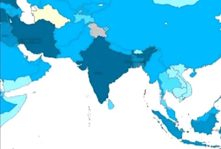 WHO के कलर्ड-कोडेड नक्शे में भारत से अलग दिखा लद्दाख और जम्मू-कश्मीर, लोगों ने जताई नाराजगी