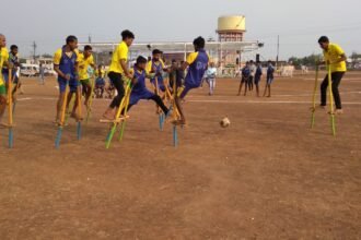 Traditional games filled the enthusiasm in Patan's sports shanty
