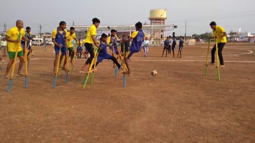 Traditional games filled the enthusiasm in Patan's sports shanty