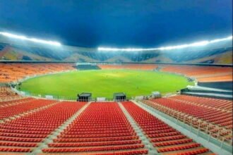 This is the world's largest cricket stadium…. President Ramnath