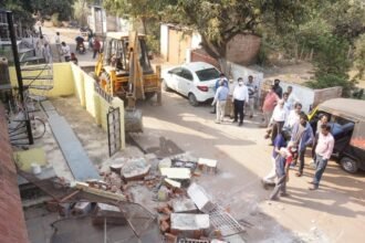 Major action of the corporation on encroachment… .Illegal construction