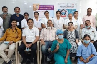 Kovid vaccination campaign at JLN Hospital of BSP