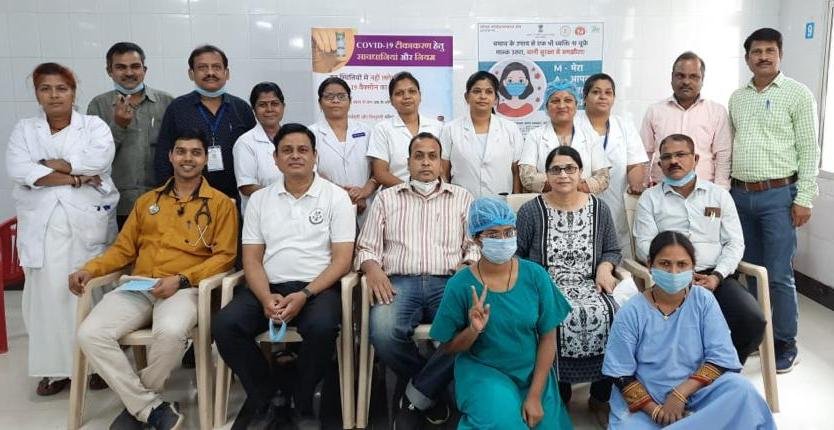 Kovid vaccination campaign at JLN Hospital of BSP