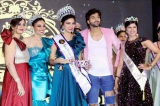 Bhilai's inspiration got the crown of Mrs. India Global Queen
