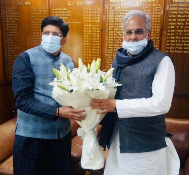 Chhattisgarh Chief Minister met Union Food Minister Goyal