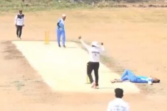 दूसरे छोर पर खड़े क्रिकेटर की पिच पर ही मौत, कैमरे में कैद हुई दर्दनाक घटना
