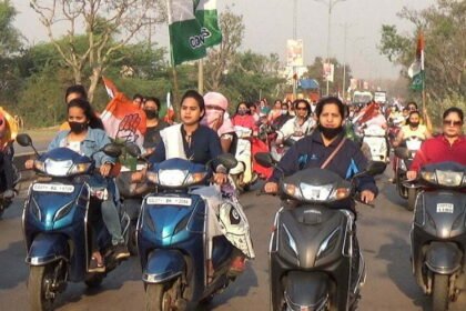 Risali's scooter rally organized on International Women's Day