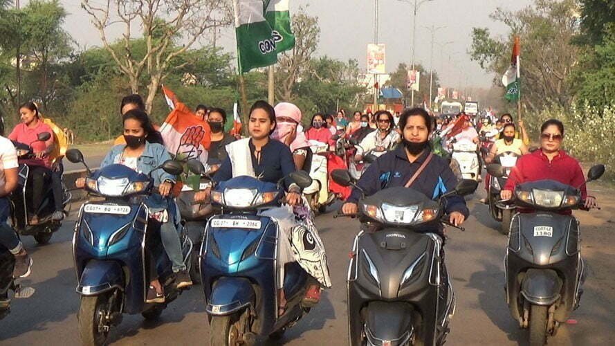 Risali's scooter rally organized on International Women's Day
