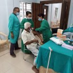Kovid vaccine given to Senior Citizen in SR Hospital