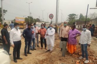 The newly constructed overbridge reached Vora as soon as it came out