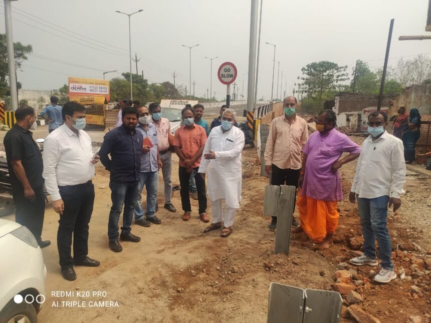 The newly constructed overbridge reached Vora as soon as it came out