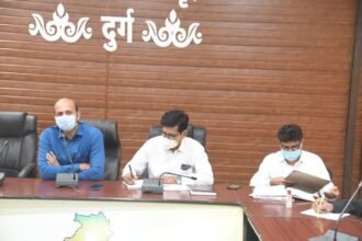 In view of the condition of corona infection, the collector took a meeting