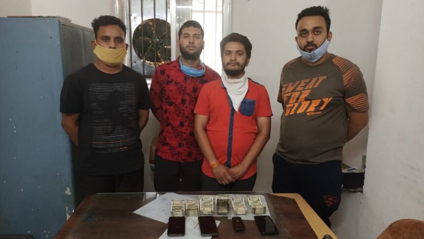 आईपीएल सट्टा: राजधानी में खाईवाल सहित चार गिरफ्तार…. 3 लाख नगदी व चार मोबाइल जब्त