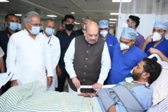 Union Home Minister Amit Shah and Chief Minister Baghel met with