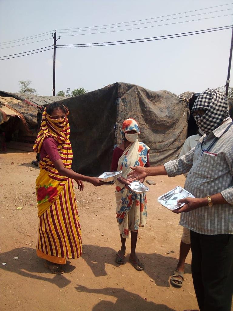 Food packets are being delivered to the needy in lockdown…. We are doing away with the problem of daily food