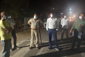 Commissioners standing at crossroads watching the movement on the roads…. Those who pretend to be caught, get reprimanded…. Fine