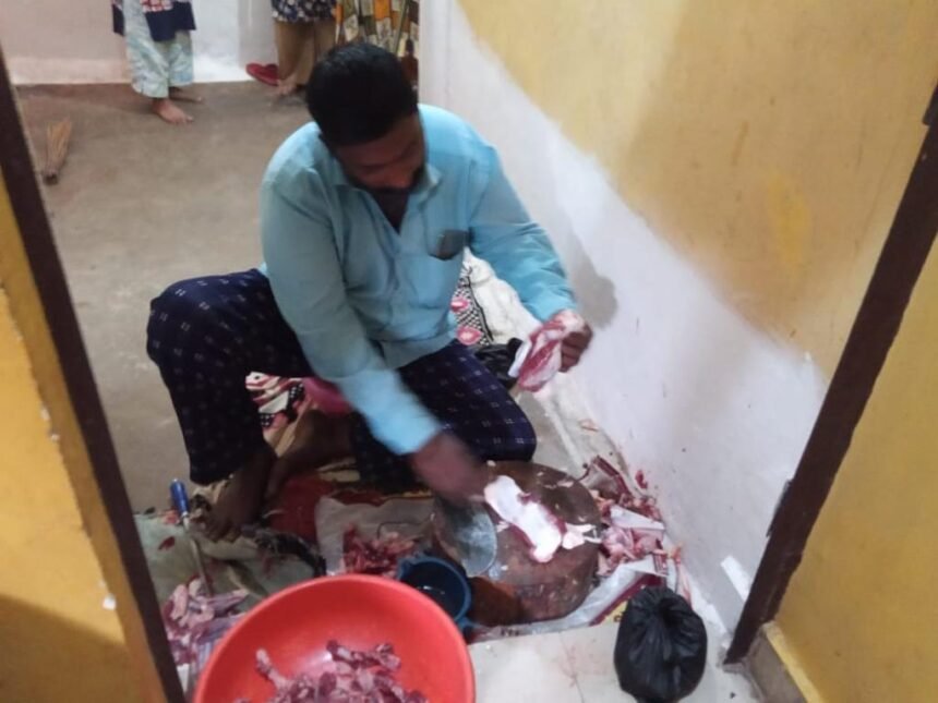 Was selling chicken and mutton at home secretly