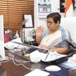 Governor Uike, who participated in the online program of Durg University, said