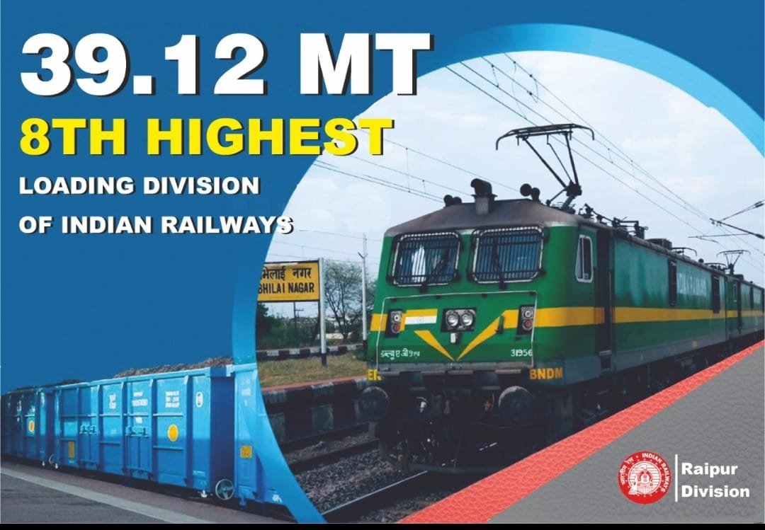 Achievement of Raipur Railway Division at Malaldan: Record of 39.12