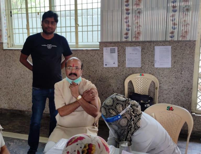 State Congress General Minister Jitendra Sahu inspected the first dose of the