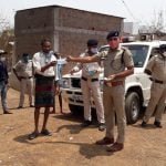 In the village, the fort police is making people aware against Corona