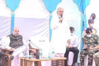 सीआरपीएफ कैंप पहुंचे केंद्रीय गृह मंत्री अमित शाह और मुख्यमंत्री भूपेश बघेल: मुख्यमंत्री बोले नक्सलियों के खिलाफ लड़ाई को और बेहतर रणनीति के साथ लड़ा जाएगा