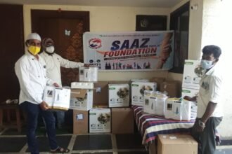 Saj Foundation is also providing all possible help to the Kovid victims with Oxygen concentrator…. Preparations are on to give an ambulance service soon