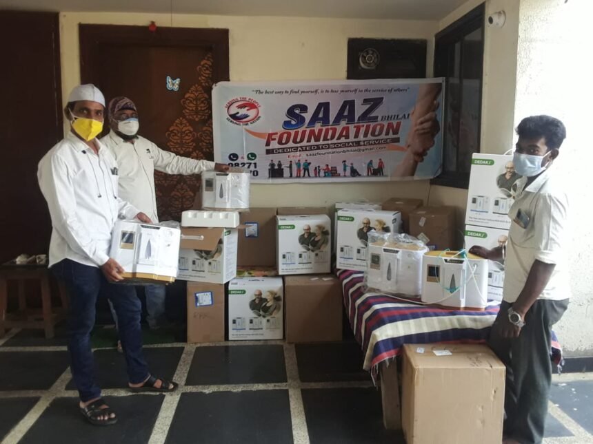 Saj Foundation is also providing all possible help to the Kovid victims with Oxygen concentrator…. Preparations are on to give an ambulance service soon