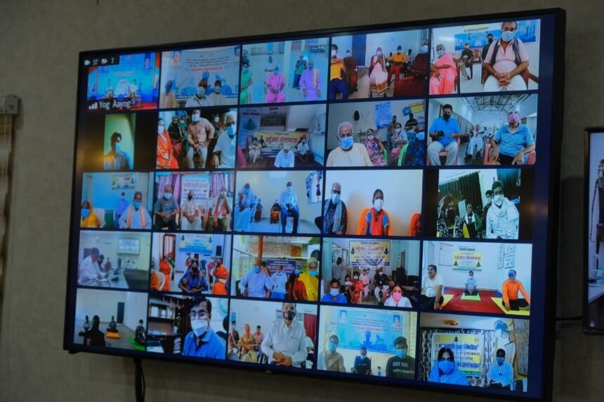 CM Baghel inaugurates virtual yoga practice and yoga counseling program