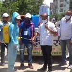 नगर निगम रिसाली क्षेत्र में बाबूधाम ट्रस्ट ने शुरू किया सेनेटाइजर रथ… शहर से लेकर गांव तक के घरों को करेंगे सेनेटाइज… प्रदेश कांग्रेस महामंत्री जितेन्द्र साहू ने किया शुभारंभ