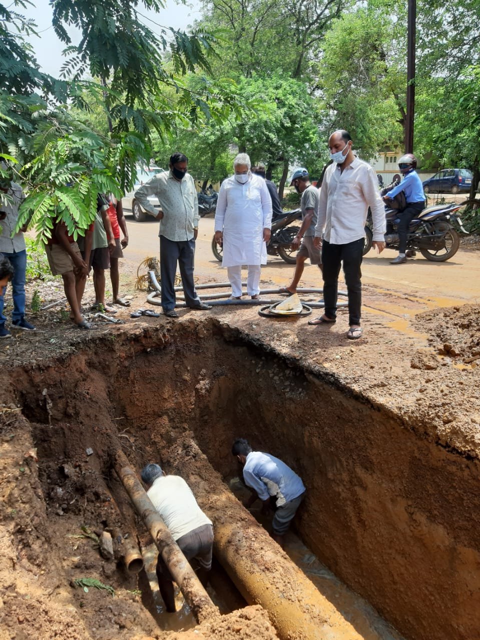 Half the population deprived of drinking water due to pipe leakage