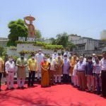 मुख्यमंत्री भूपेश बघेल ने राजीव गांधी चौक सौंदर्यीकरण का किया वर्चुअल लोकार्पण…. रायपुर स्मार्ट सिटी लिमिटेड ने राजीव गांधी की प्रतिमा को दिया भव्य स्वरूप