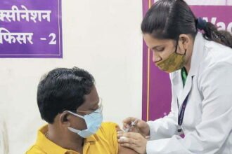 Culture Minister Amarjit Bhagat got the second dose of corona vaccine