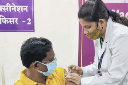 Culture Minister Amarjit Bhagat got the second dose of corona vaccine
