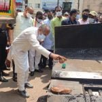 Home Minister Tamradhwaj Sahu did Bhoomi Pujan at three different places