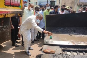 Home Minister Tamradhwaj Sahu did Bhoomi Pujan at three different places