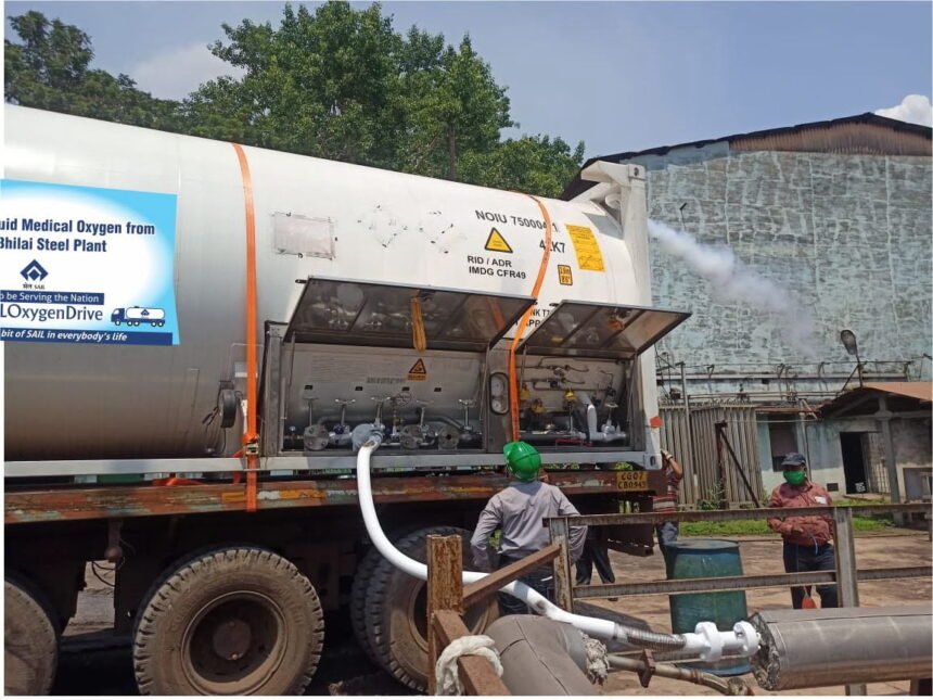 BSP has sent 33381 tonnes of liquid medical oxygen to 11 states so far