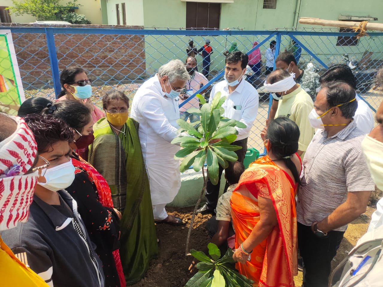 MLA Vora and Mayor Bakliwal planted 80 saplings at different places