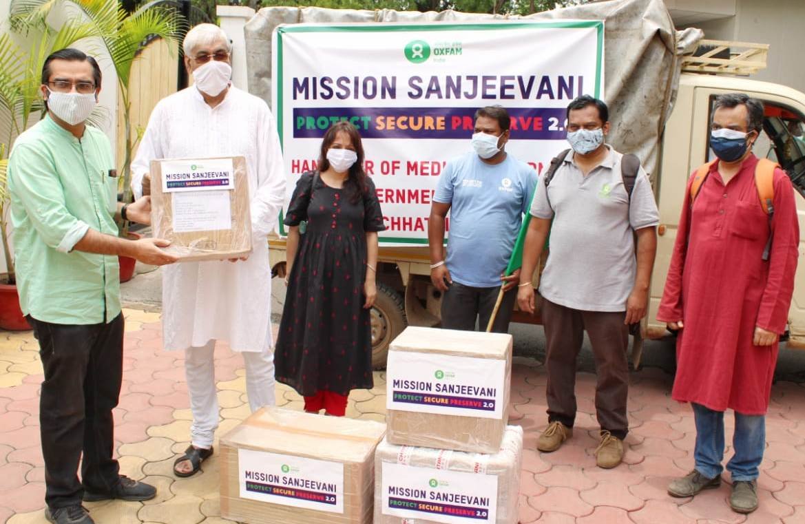 Oxfam India will provide medical supplies and equipment worth about