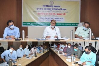 Forest Minister Akbar reviewed the Harrier Chhattisgarh fund plantation program