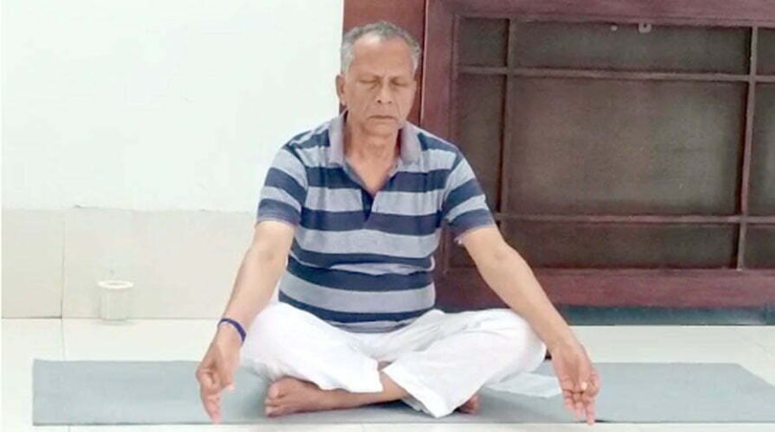 International Yoga Day: Home Minister Tamradhwaj Sahu did Yogasan and Pranayama