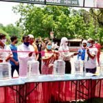 Third relief center started in Sector-1 for clean water... Bhilai District Congress President Tulsi Sahu inaugurated